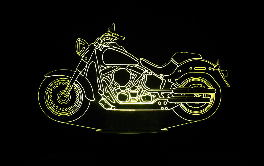 Harley-Davidson 3-D Optical Illusion Multicolored LED Lamp