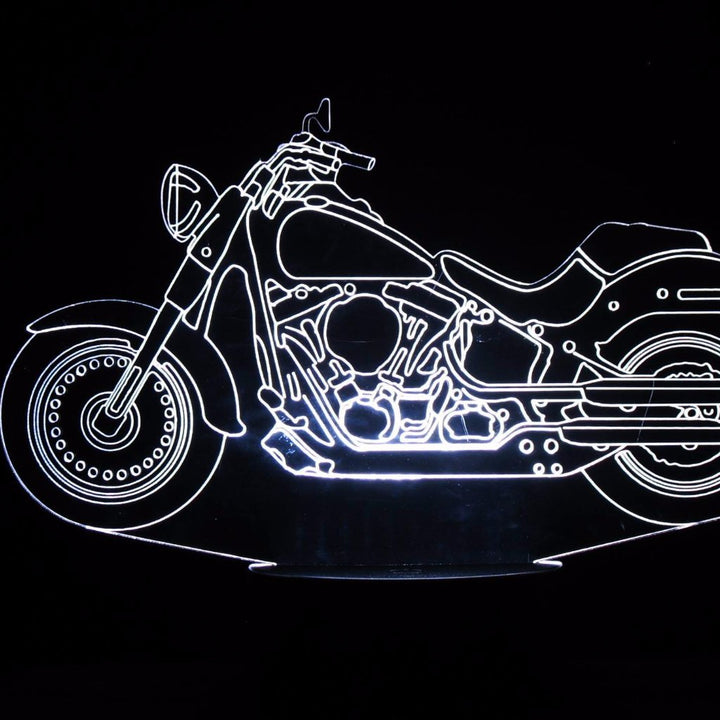 Harley-Davidson 3-D Optical Illusion Multicolored LED Lamp
