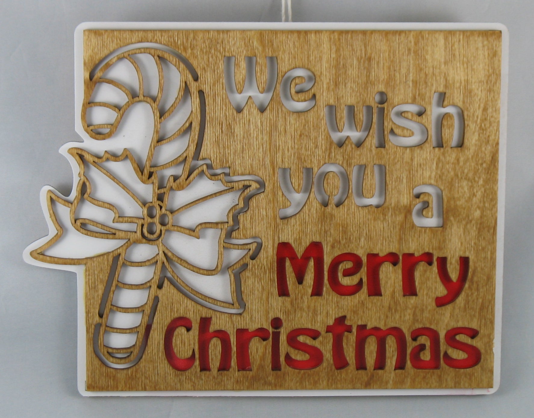 We Wish You a Merry Christmas Wall Plaque