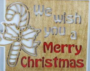 We Wish You a Merry Christmas Wall Plaque