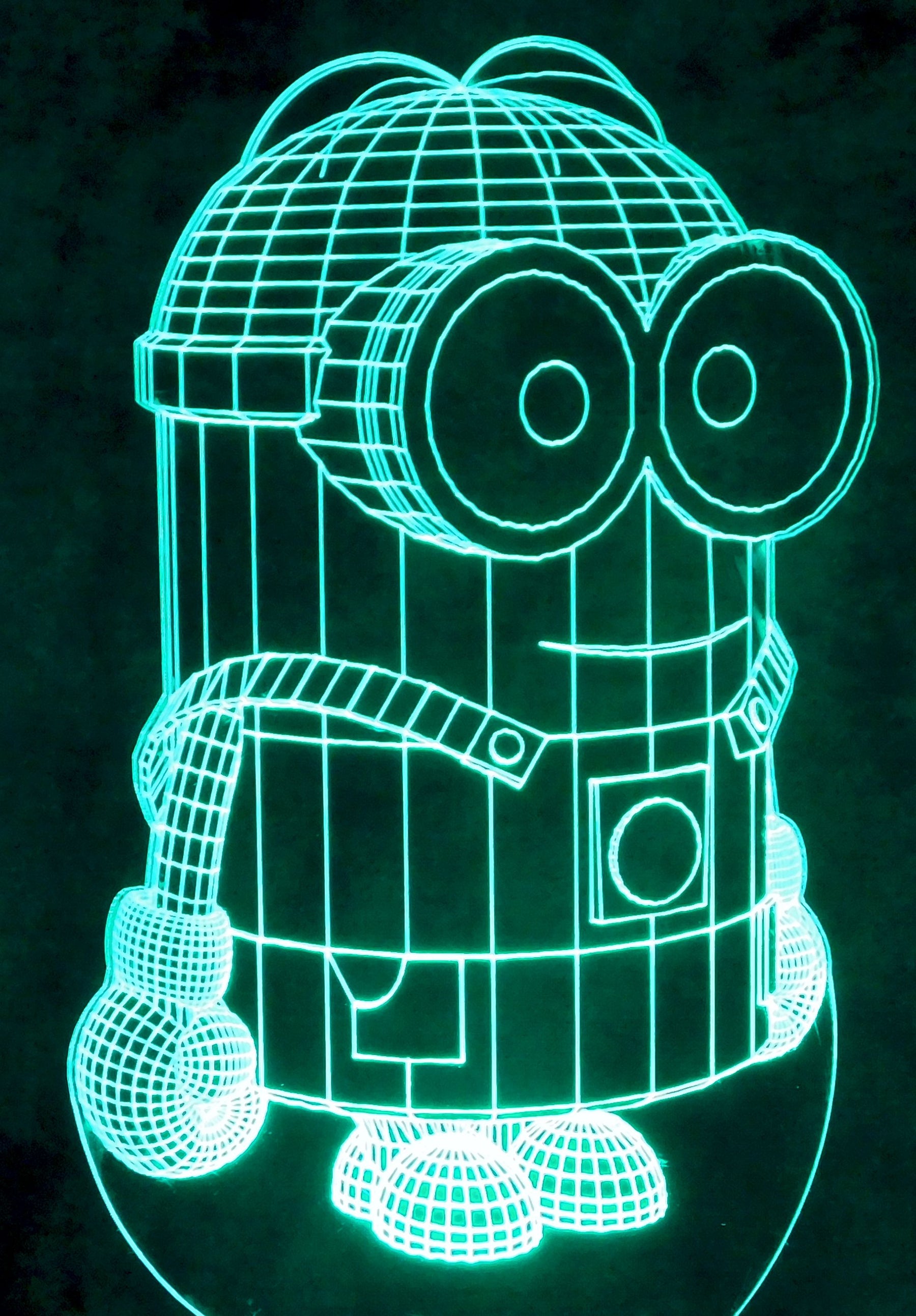 Minion 3-D Optical Illusion LED Multicolor Lamp