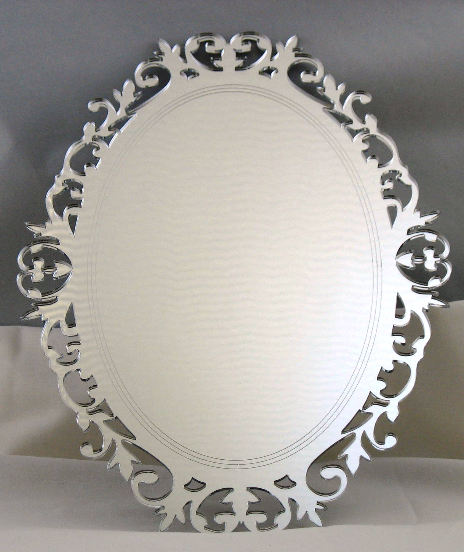 Oval Decorative Acrylic Mirror