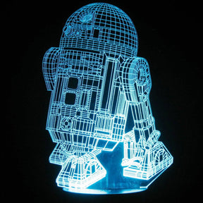 R2-D2 3-D Optical Illusion Multicolored Light