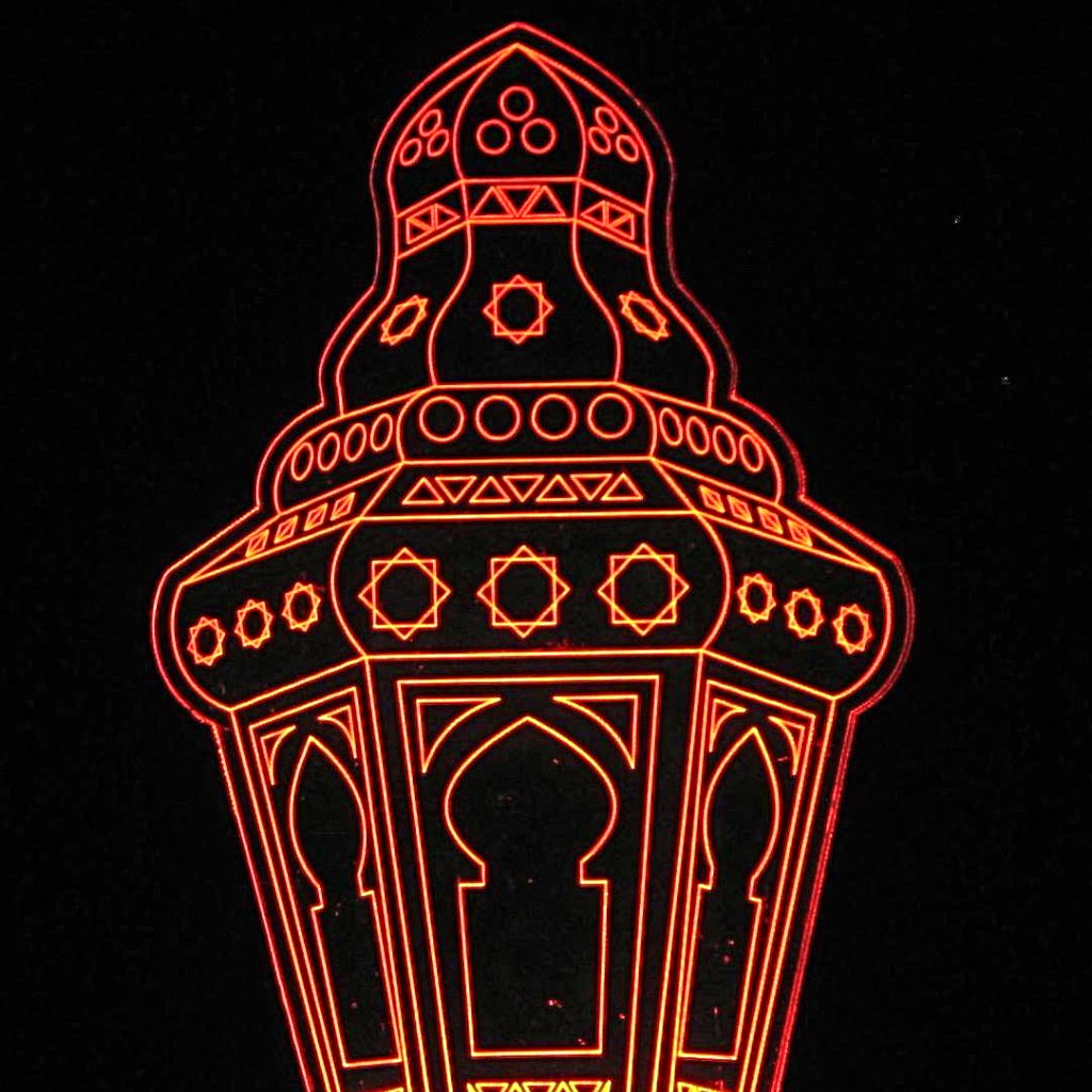 Radaman Lantern 3-D Optical Illusion Multicolored Light