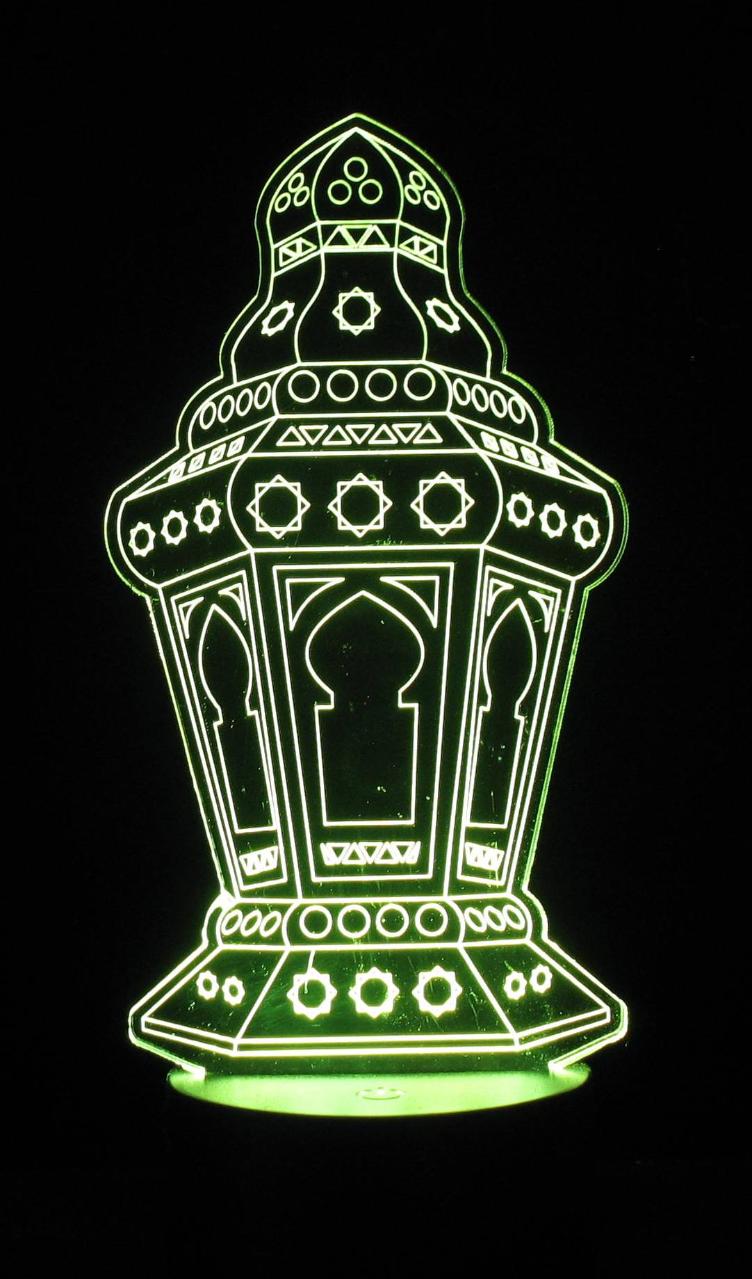 Radaman Lantern 3-D Optical Illusion Multicolored Light
