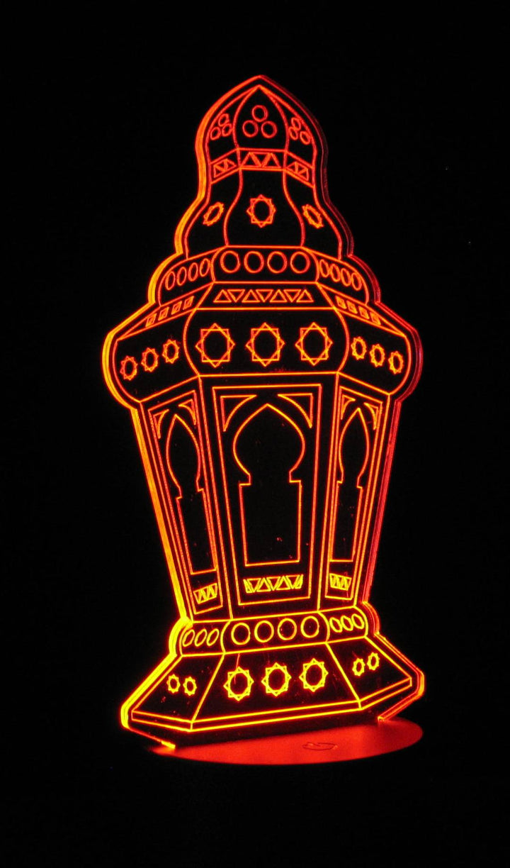Radaman Lantern 3-D Optical Illusion Multicolored Light