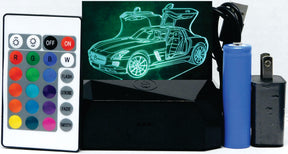 Mercedes 2013 SLS 3-D Optical Illusion Multicolored Light