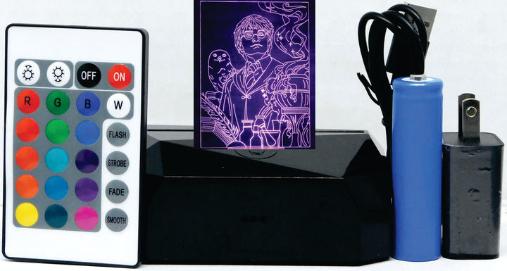 Harry Potter with Owl 3-D Optical Illusion Multicolored LED Lamp