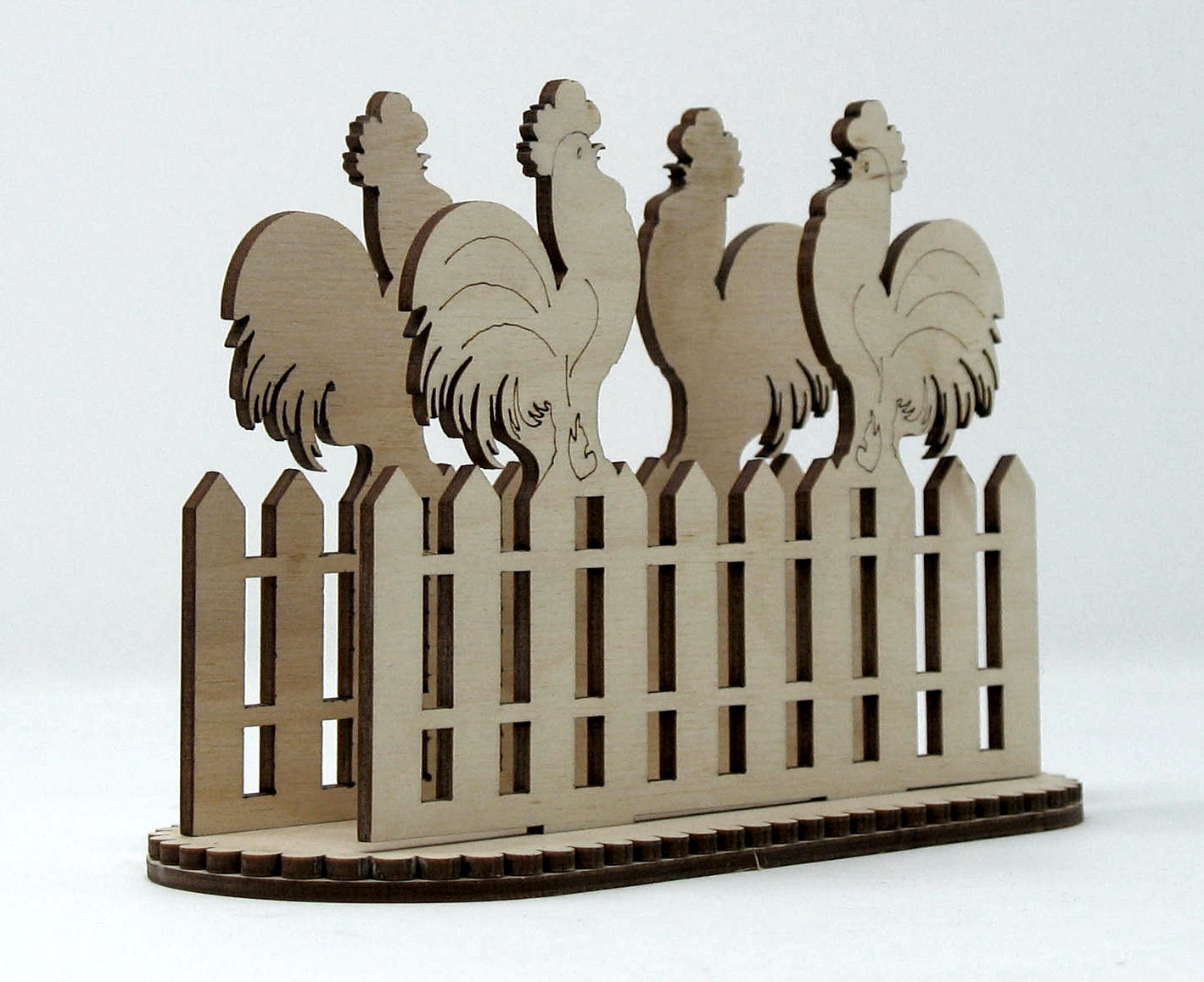 Rooster on Fence Napkin Holder Kit