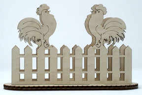 Rooster on Fence Napkin Holder Kit