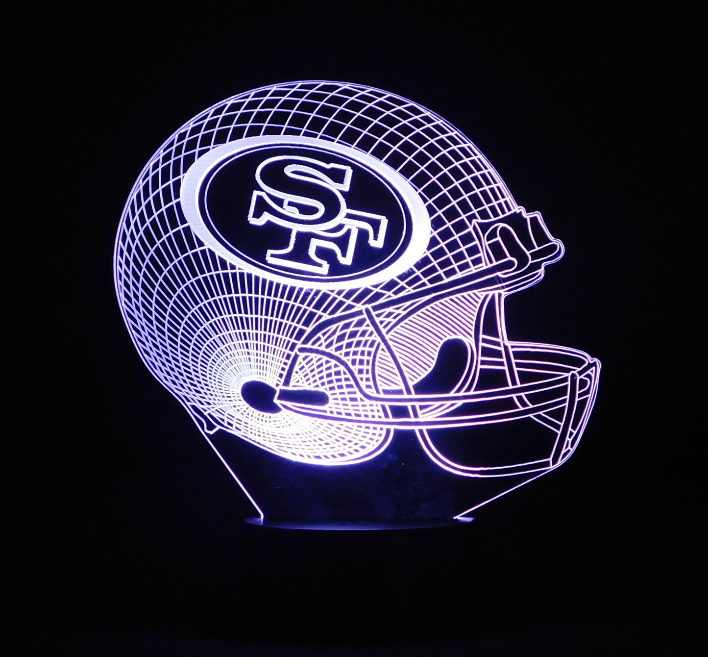 Pro League Football Helmet 3-D Optical Illusion Multicolored LED Lamp