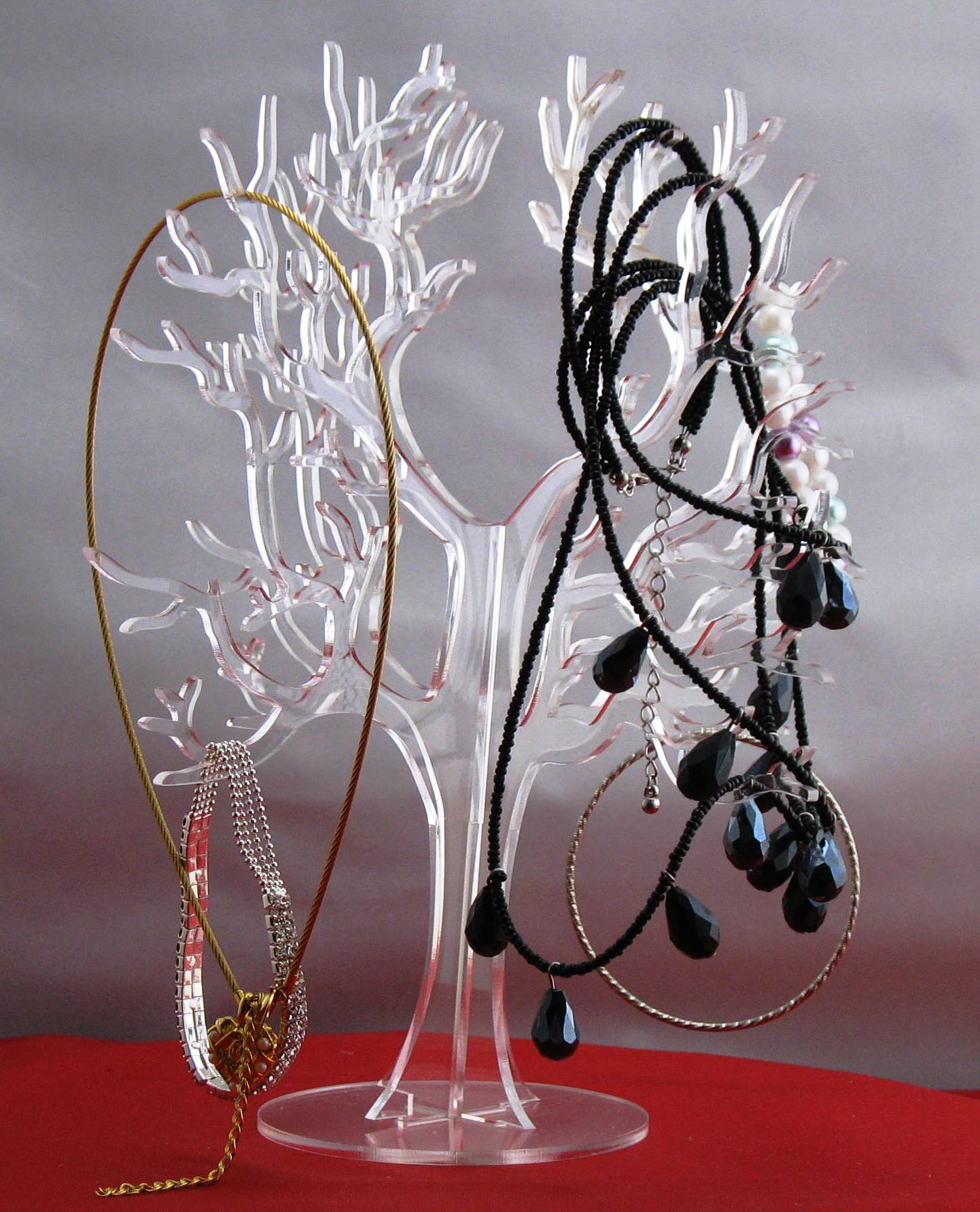 Jewelry Tree Clear Acrylic