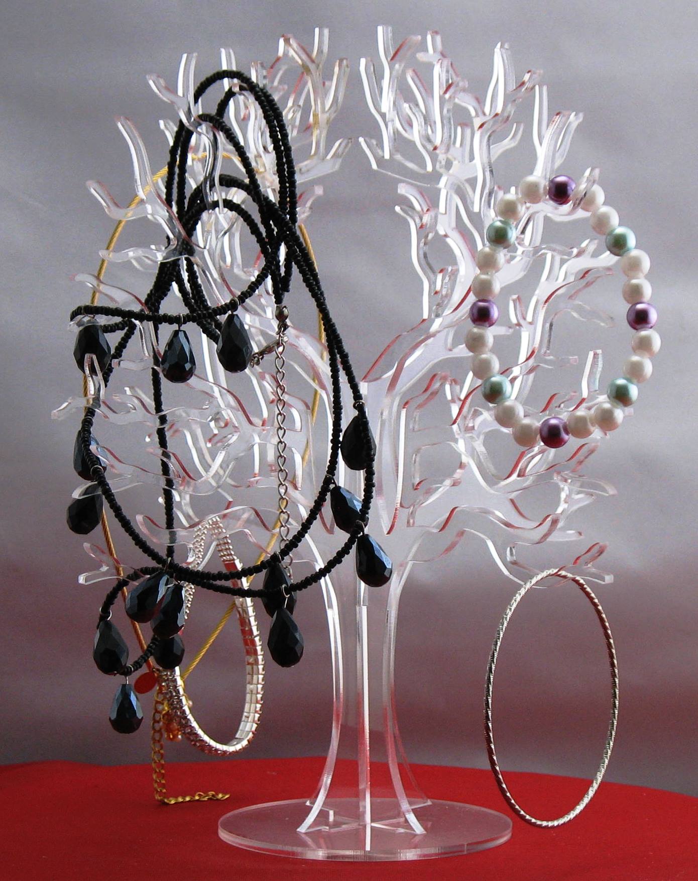 Jewelry Tree Clear Acrylic