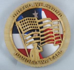 United We Stand with Flag Picture Background