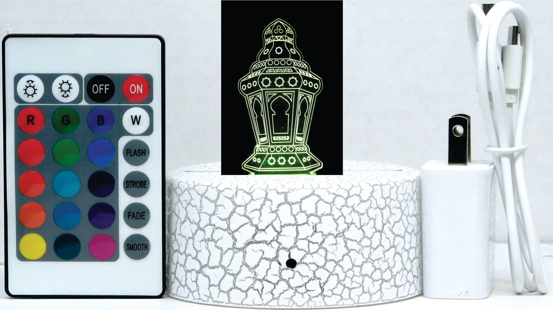 Radaman Lantern 3-D Optical Illusion Multicolored Light