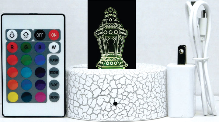Radaman Lantern 3-D Optical Illusion Multicolored Light