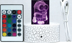 Minion 3-D Optical Illusion LED Multicolor Lamp