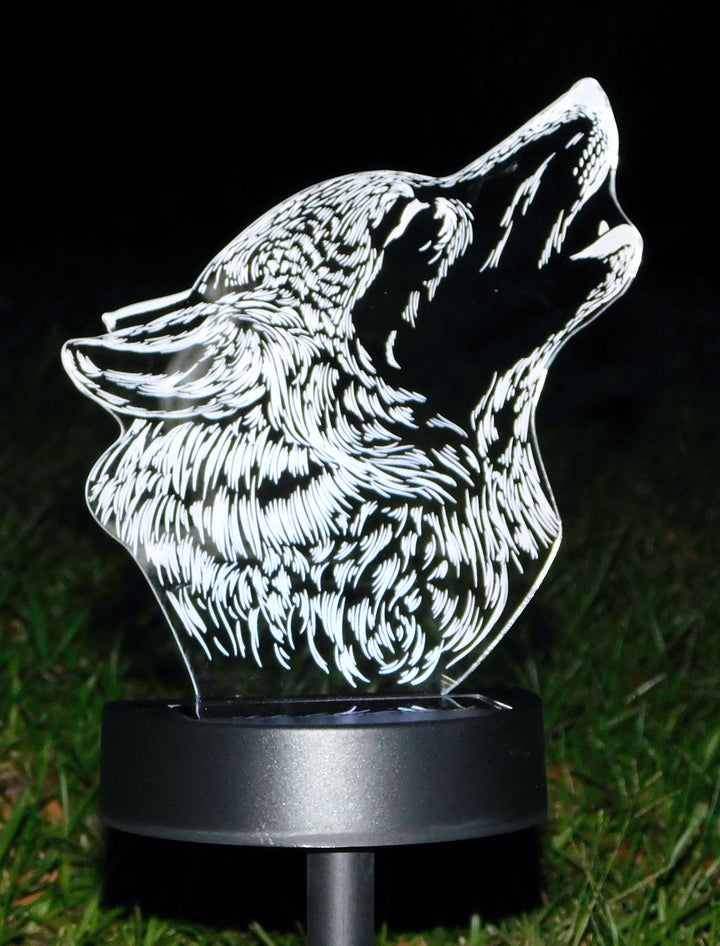 Solar Outdoor 3-D Optical Illusion LED Lamp